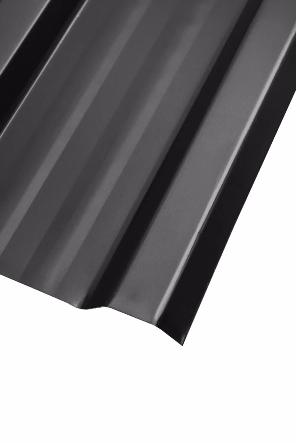 H&O Direct 12-Piece Powder Coated Steel Corrugated Side Panels in Anthracite Grey, W: 45 cm, L: 115 cm – 4