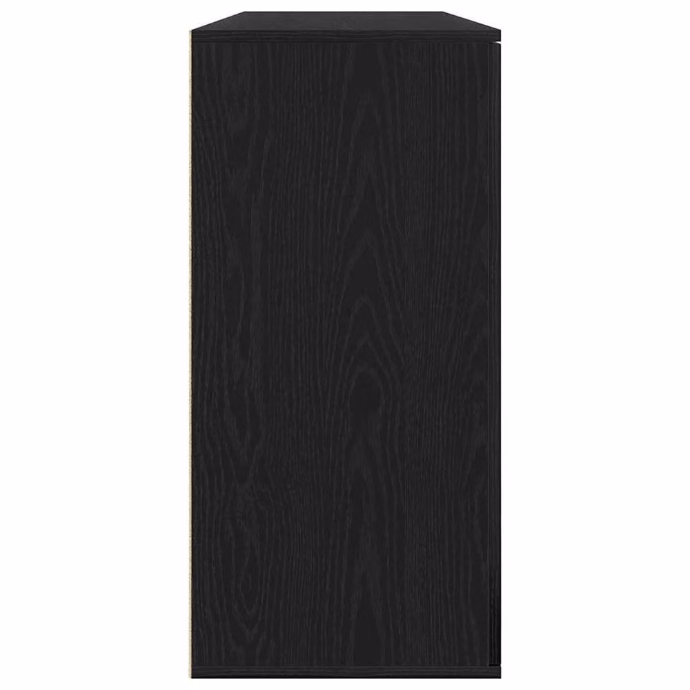 Berkfield Home Set of 2 Modern Black Oak Sideboards in Engineered Wood, W/D/H: 79 x 38 x 80 cm – 4