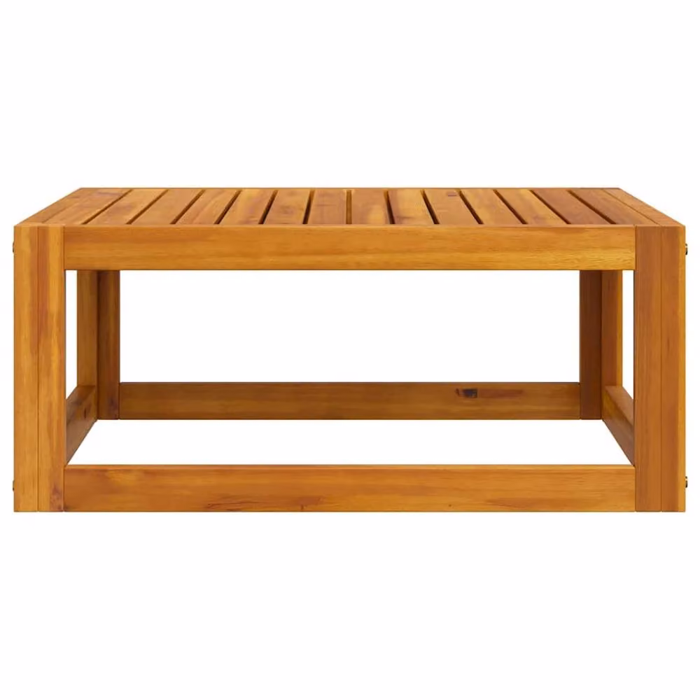 Berkfield Home Solid Acacia Wood Coffee Table in Brown, W/D/H: 68 x 68 x 29 cm – 3