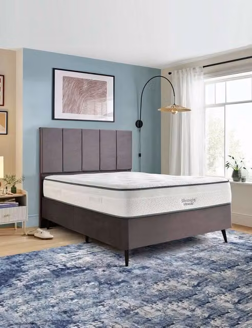 Silentnight UltraGel 1400 Hybrid Pocket Sprung Mattress, White, W: 140 cm, L: 200 cm