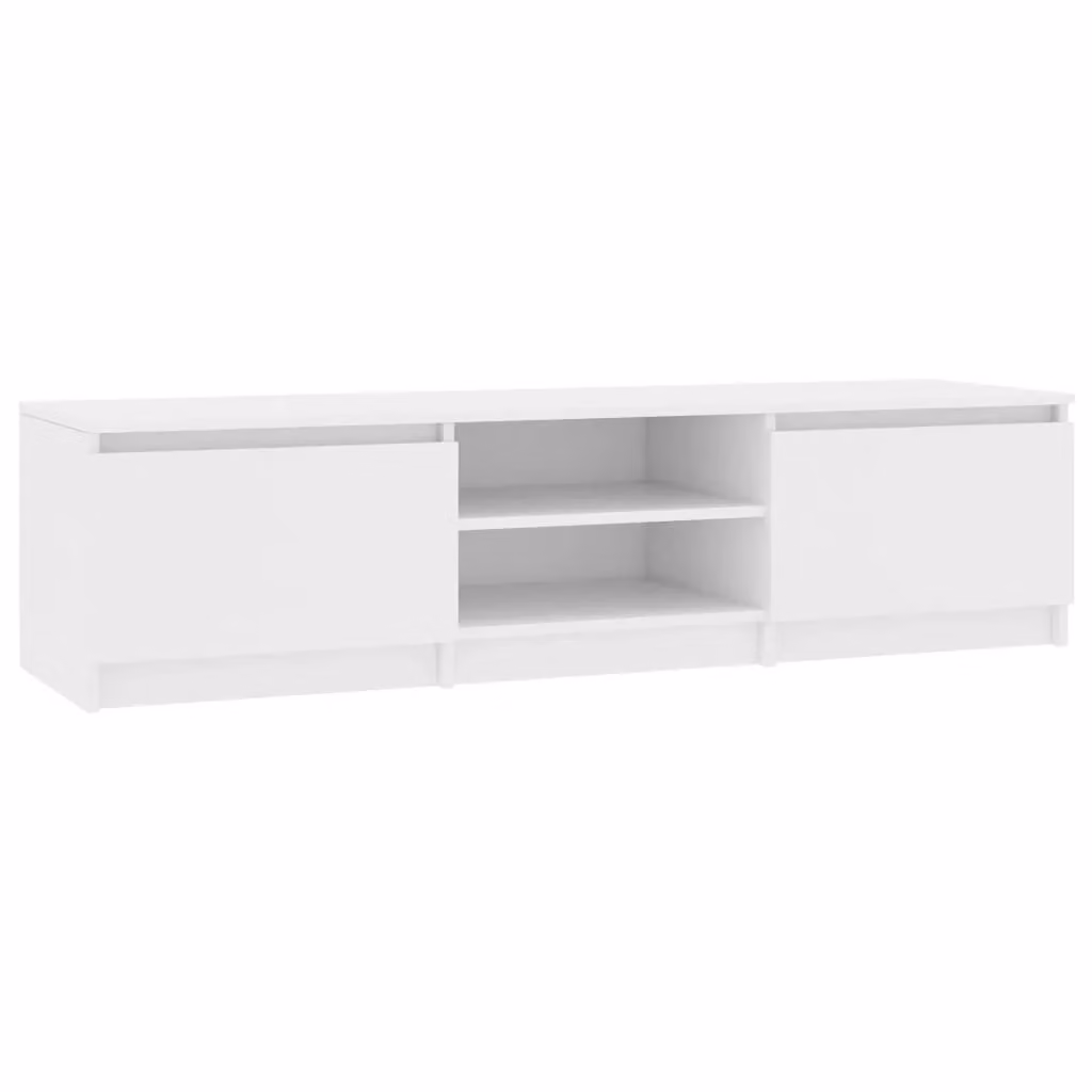 Berkfield Home White TV Cabinet in Engineered Wood W/D/H: 140 x 40 x 35.5 cm – 2