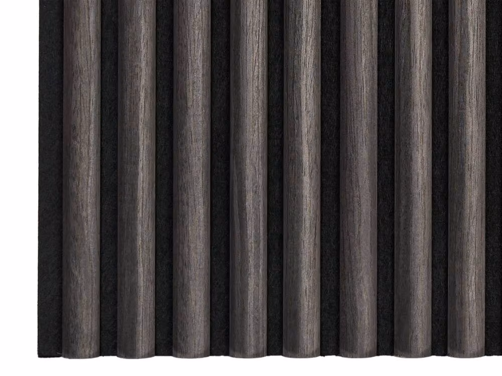 Fuse Acoustic Wooden Reeded Wall Panel in Charcoal Oak, H 240 cm x W 60 cm – 7
