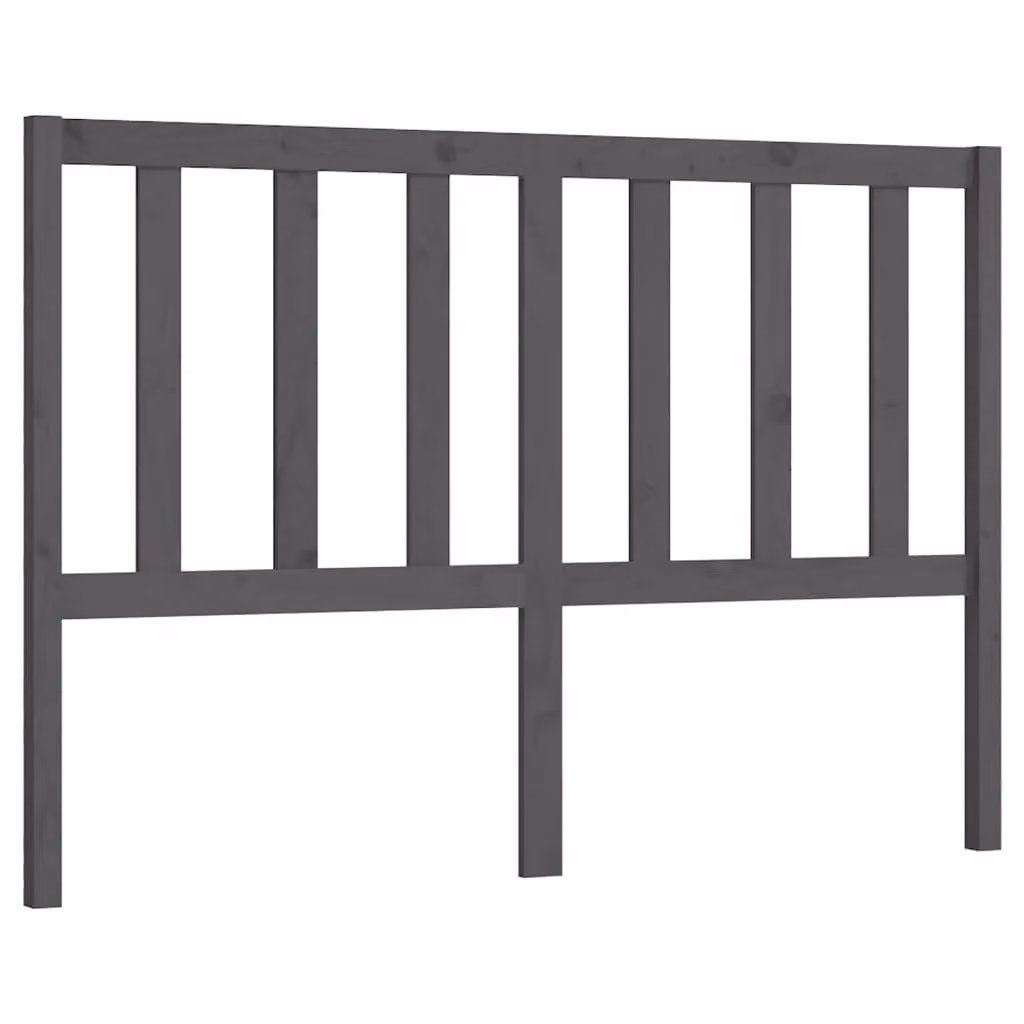 Berkfield Home Grey Rustic Solid Wood Pine Bed Headboard W: 166 cm, D: 4 cm, H: 100 cm – 2