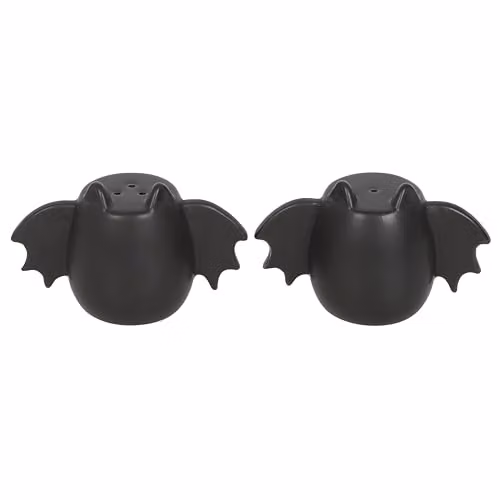 Something Different Wholesale Bat Wing Salt and Pepper Shakers in Black