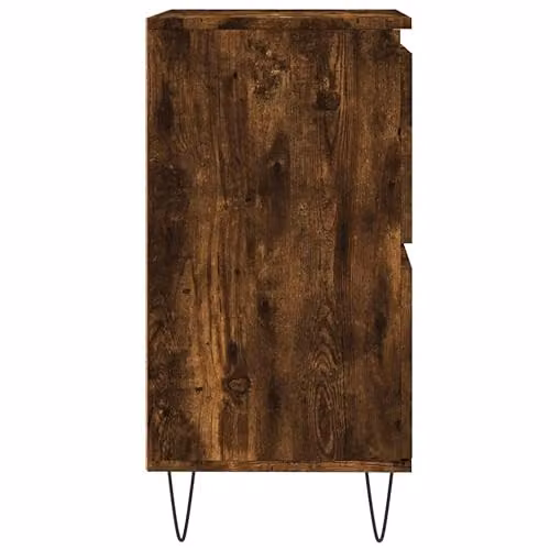 vidaXL Set of 2 Smoked Oak Brown Engineered Wood Sideboards – 5