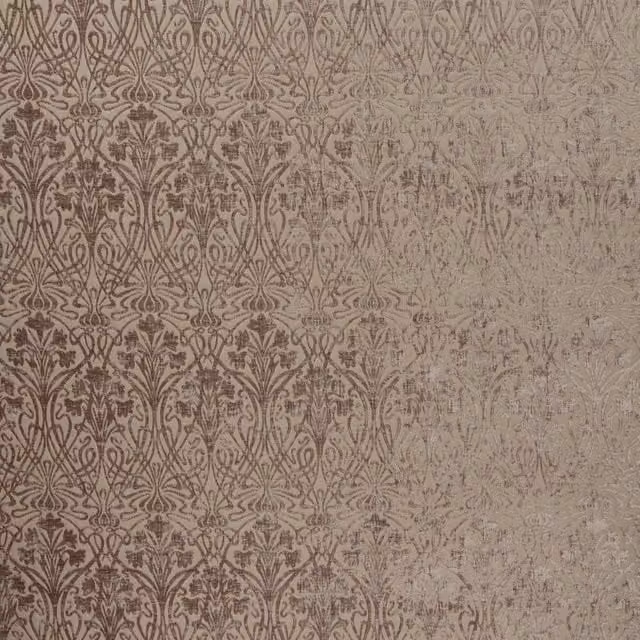 iLiv Tiverton Floral Chenille Fabric Thermal Insulating Curtains in Mink Brown