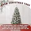 Marco Paul 6FT Snow Dusted Premium Artificial Spruce Christmas Tree in Green – 4