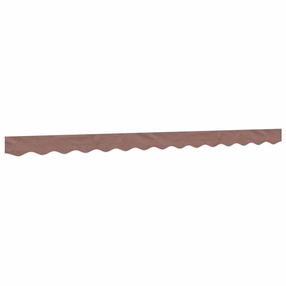 Berkfield Home Replacement Awning Valance Fabric in Brown Stripe, 3.5 m – 2