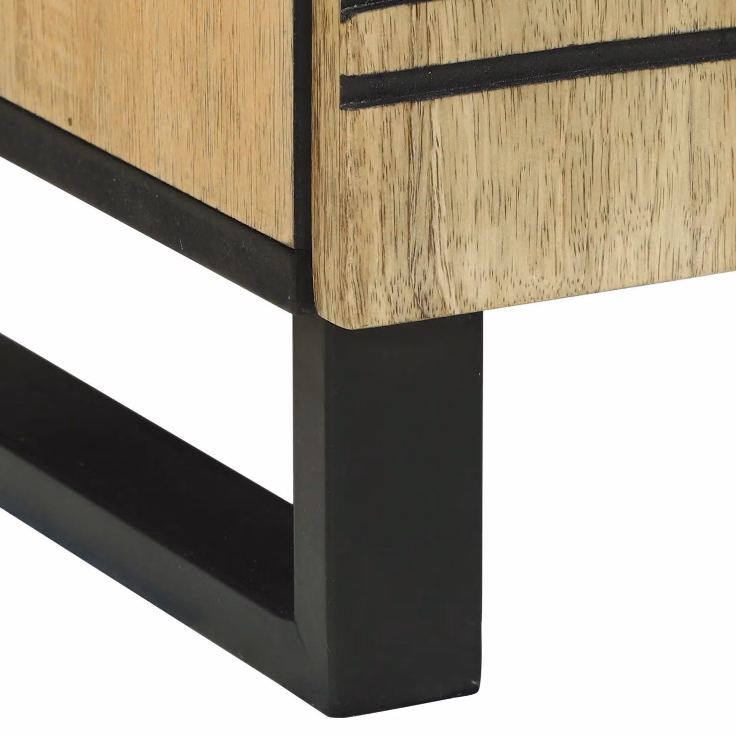 Berkfield Home Bedside Cabinet in Brown Solid Mango Wood W/D/H: 50 x 33 x 60 cm – 8