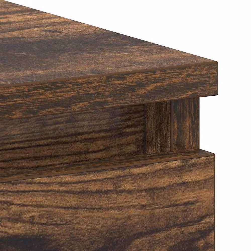 Berkfield Home Writing Desk in Smoked Oak Brown, W/D/H: 90 x 45 x 76 cm – 7