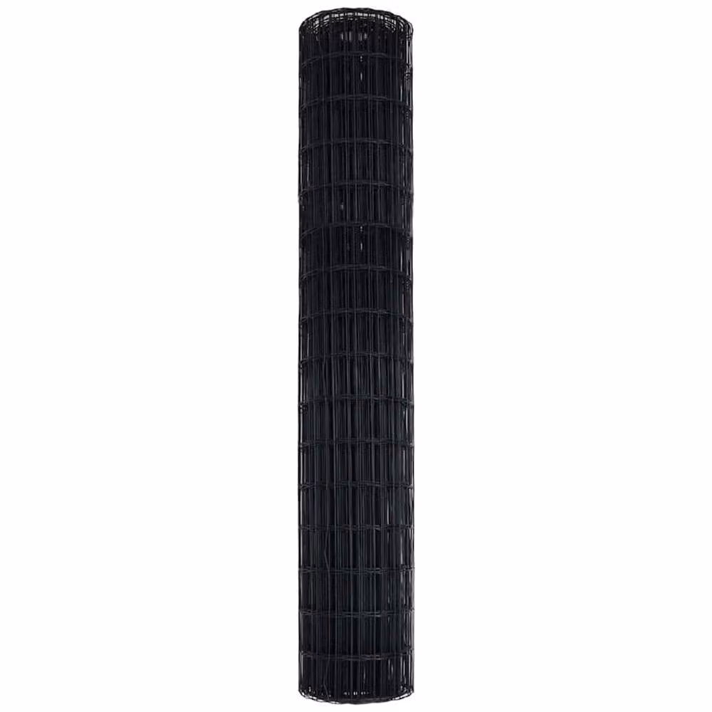 Berkfield Home Euro Fence Grey PVC-Coated Steel Fencing, 1.6 x 10 m – 3