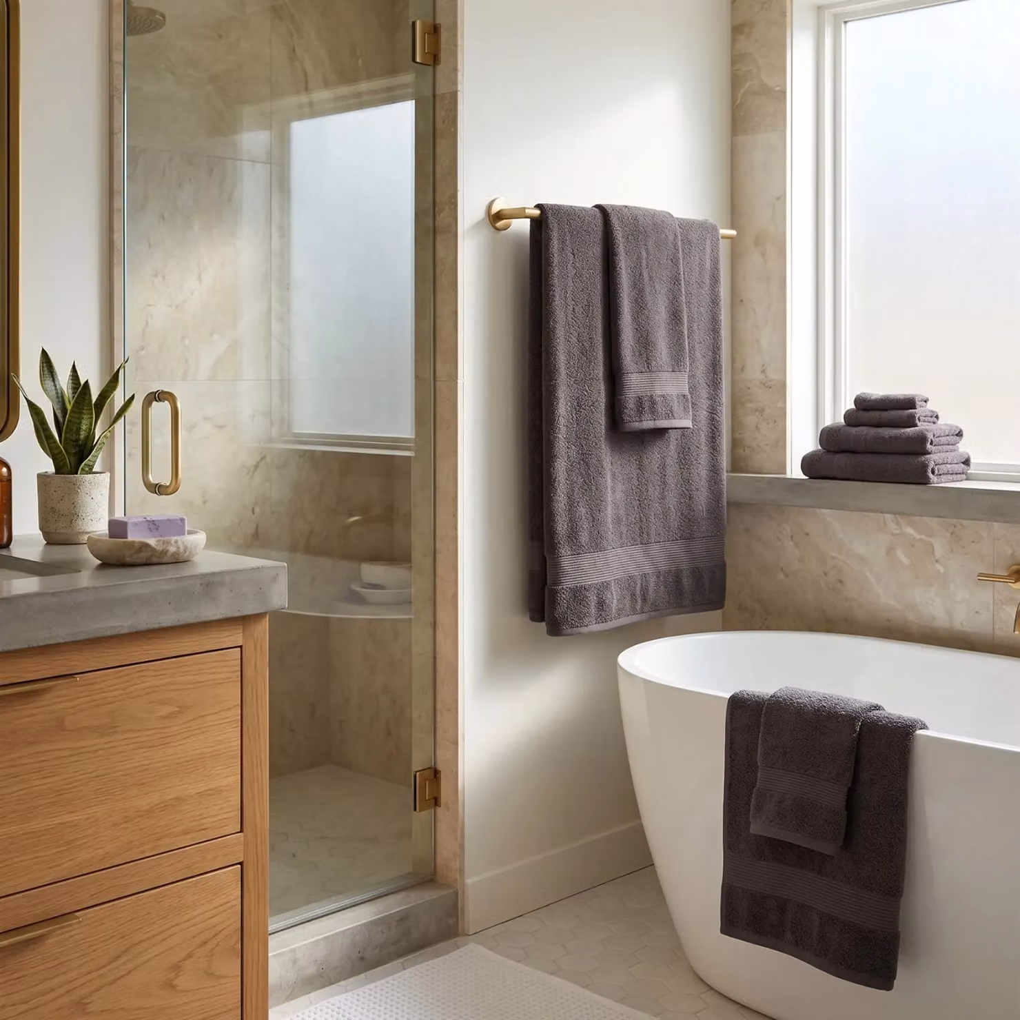Allure Bath Fashions Luxury Egyptian Cotton Bath Sheet in Anthracite Grey, W: 150 cm – 3