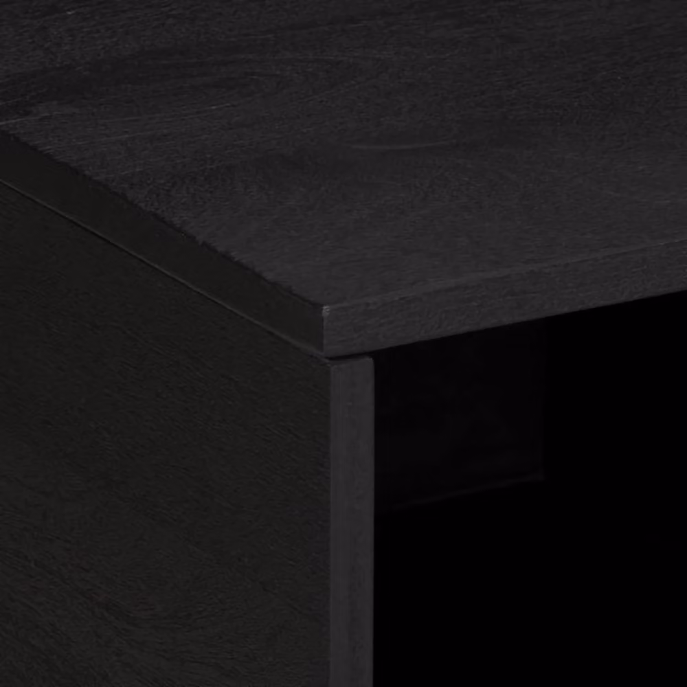 Berkfield Home Modern Black Rectangular Coffee Table W/D/H: 80 x 50 x 40 cm – 4