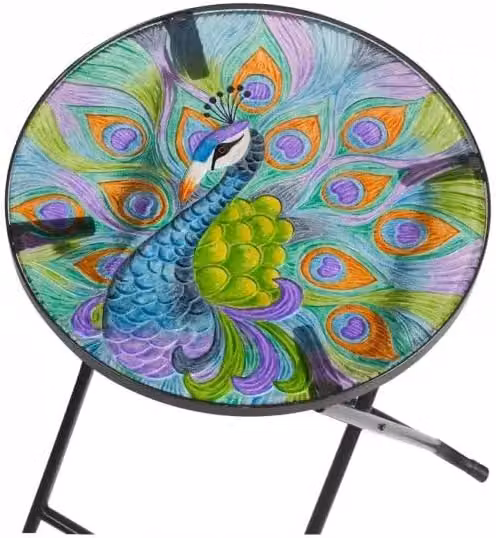 Marco Paul Foldable Outdoor Table in Multicolour Floral Design – 9