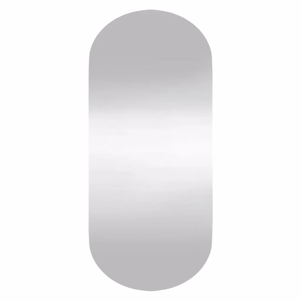 Berkfield Home Oval Glass Wall Mirror in Silver, W: 30 cm, H: 70 cm – 2