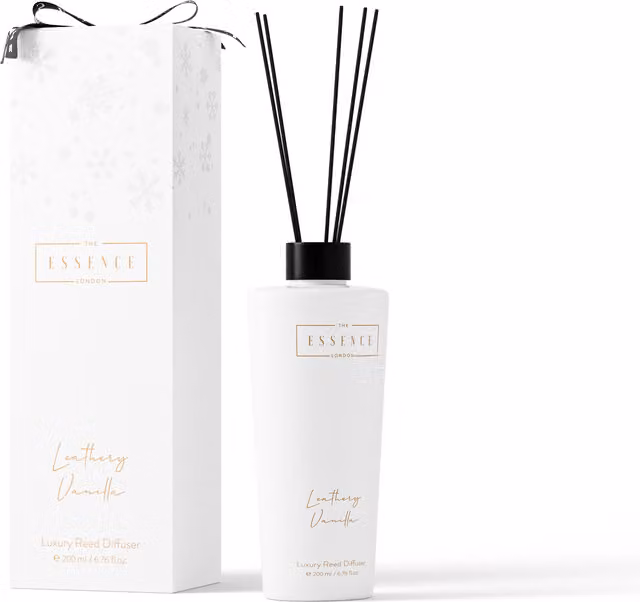 The Essence London Leathery Vanilla Reed Diffuser, White