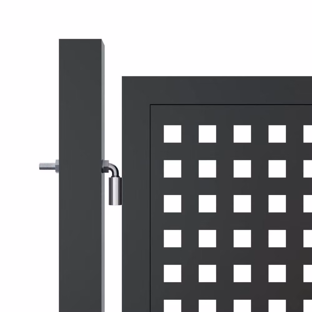Berkfield Home Durable Steel Garden Gate in Anthracite, W: 300 cm, H: 200 cm – 3