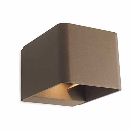 Netlighting Wilson Up and Down LED Outdoor Wall Light in Brown with Crystal and Aluminium, 9855 lm, 3000K Warm White, IP65 – 1