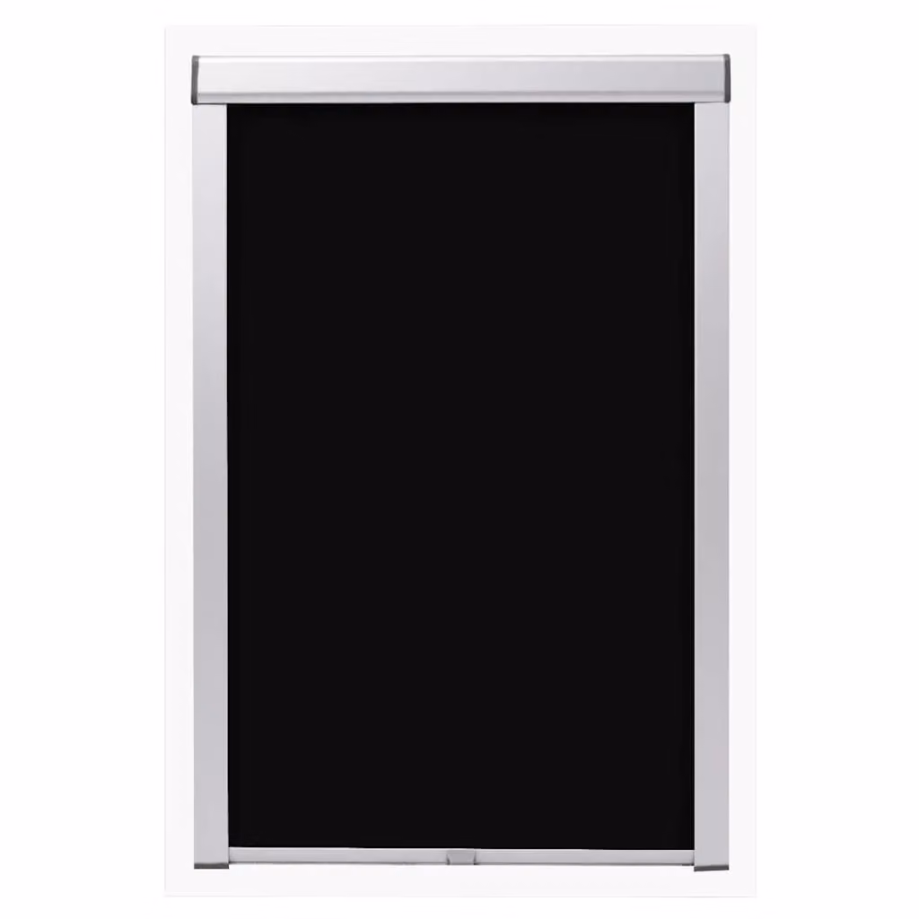 Berkfield Home Blackout Roller Blinds in Black, Thermal Insulating Polyester – 2