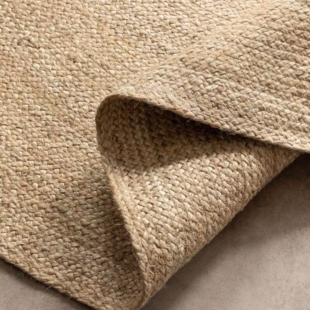 THE RUGS Rangpur Natural Jute Braided Round Rug in Beige, Diameter: 140 cm – 2