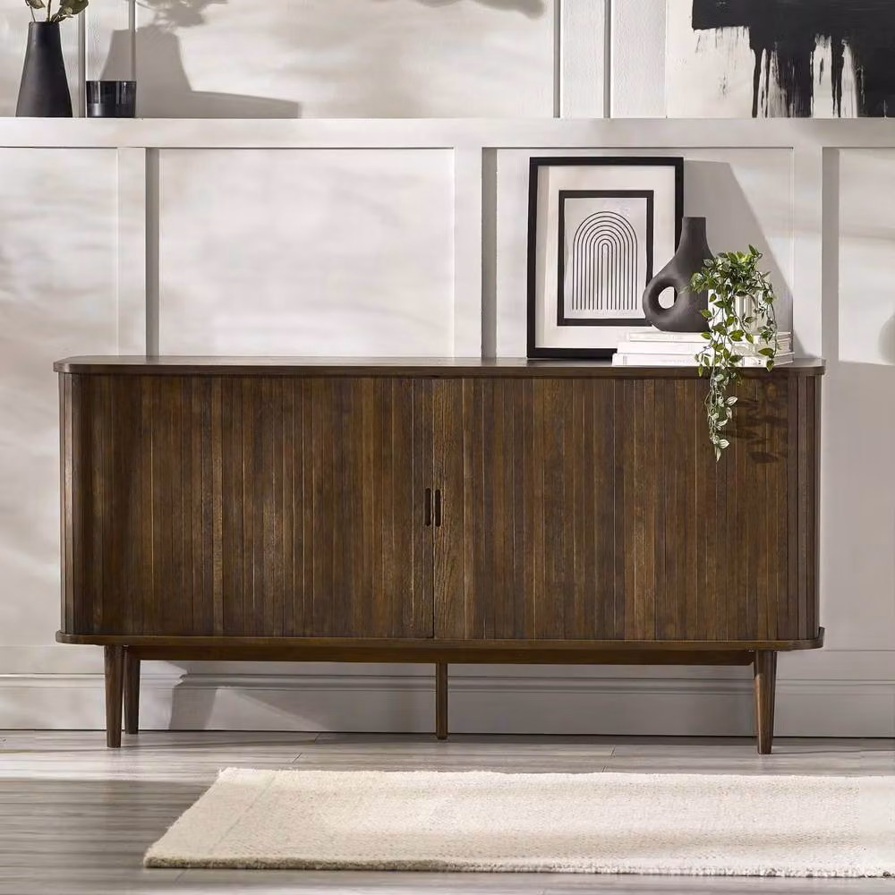 Cheshire Premium Skye Mid-Century Sideboard in Brown Wood – 3