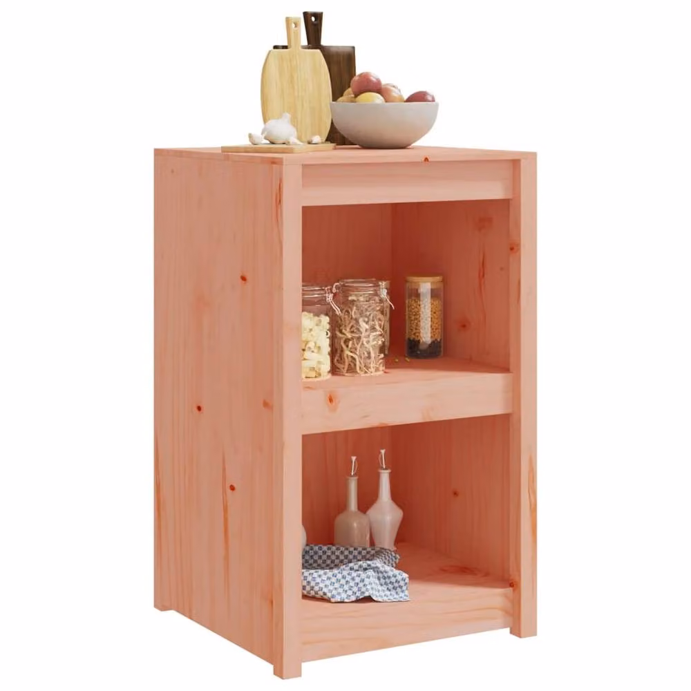 Berkfield Home Outdoor Kitchen Storage Cabinet in Brown Solid Wood, W/D/H: 55 x 55 x 92 cm – 3