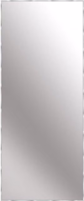 Nielsen Design Alpha Aluminium Full-Length Rectangular Wall Mirror in Silver, W/H: 70 x 170 cm