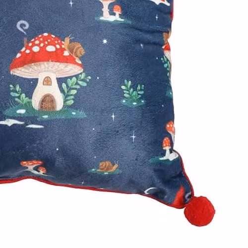 Something Different Wholesale Gnome Sweet Gnome Square Cushion in Blue, 35 x 35 cm – 3