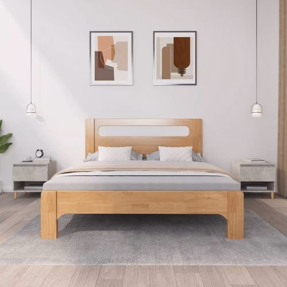 Berkfield Home Elegant Bedside Tables, 2 Piece Set in Concrete Grey, W/D/H: 50 x 46 x 50 cm – 1