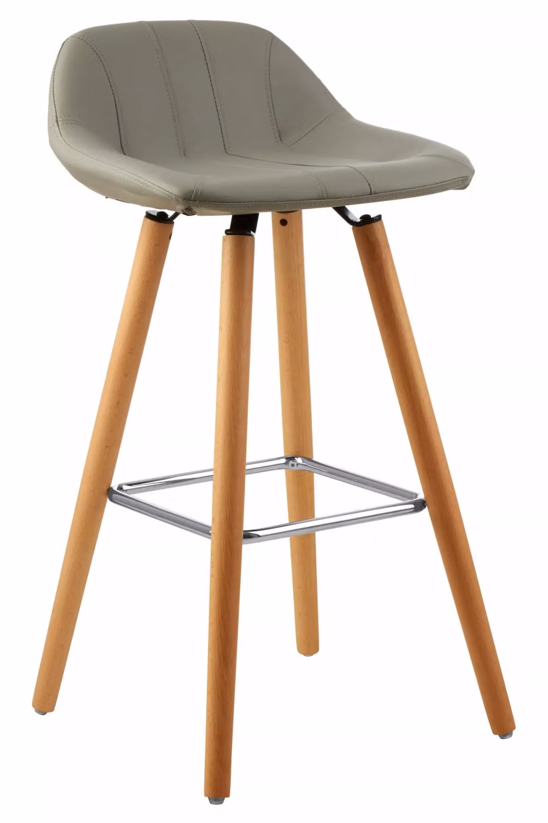 Interiors by Premier Modern Grey and White Beech Wood and Metal Bar Stool – 2