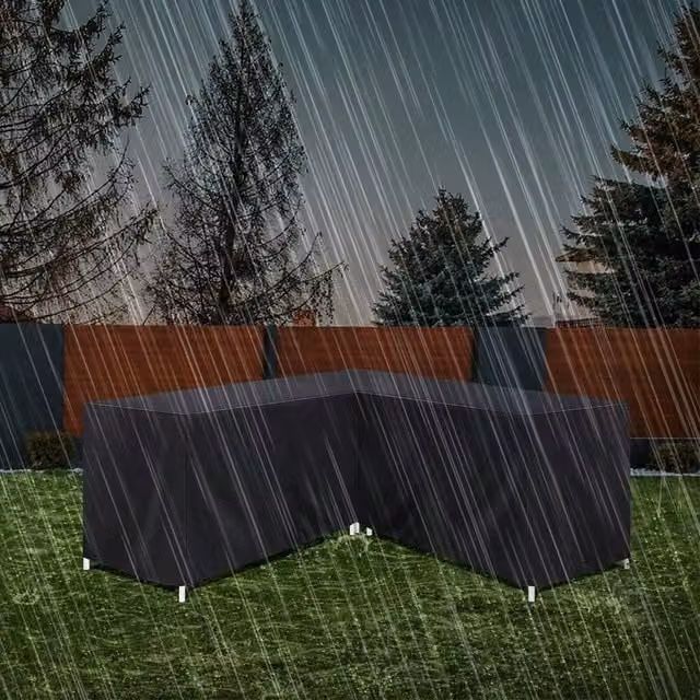 SPETLEK L Shape Corner Sofa Protector in Black, W: 300 cm, D: 300 cm, H: 98 cm