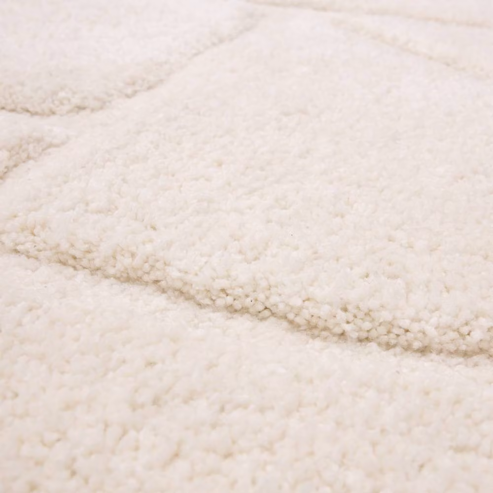 The Rug Shop UK Modern Geometric Machine Woven Area Rug in Beige, W: 200 cm, D: 290 cm – 2
