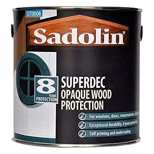 Sadolin Superdec Opaque Wood Protection, Black, Gloss, 1 l