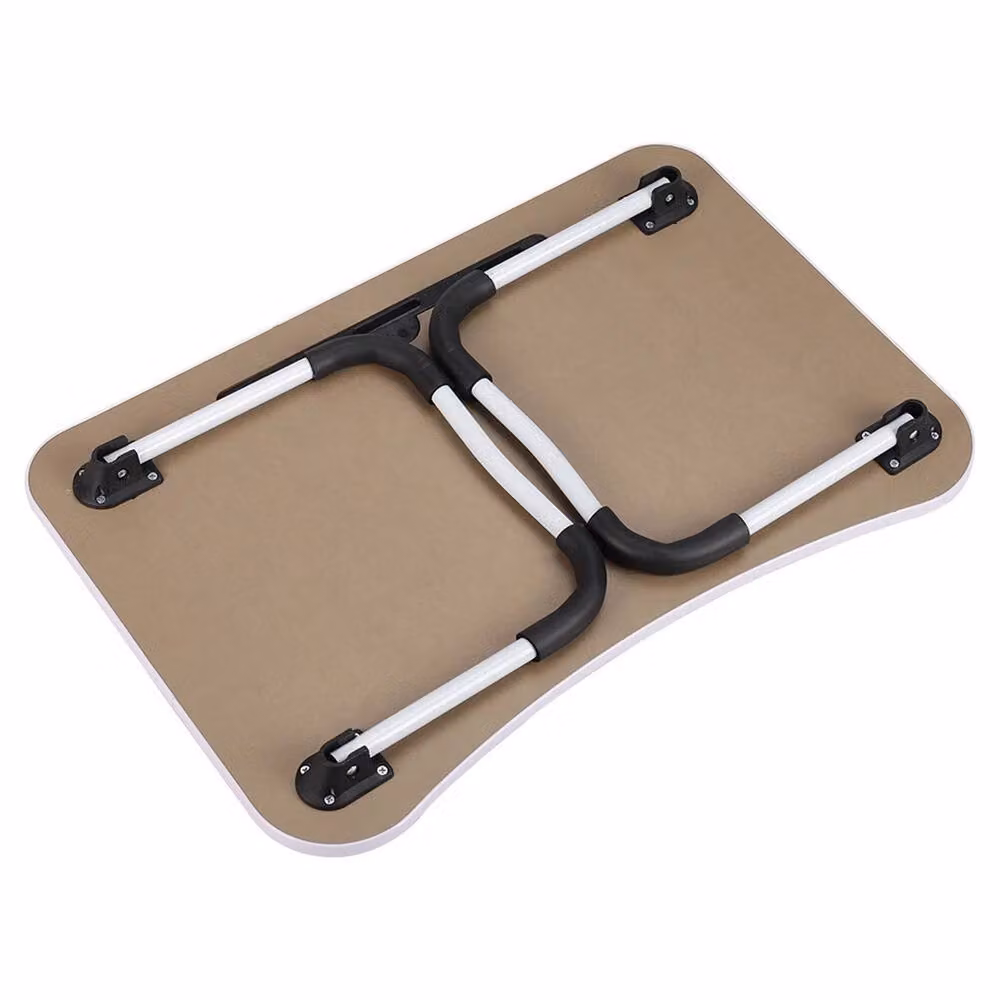 VOGREX Portable Folding Lap Desk and Breakfast Tray in Beige, W/D/H: 40 x 40 x 28 cm – 2