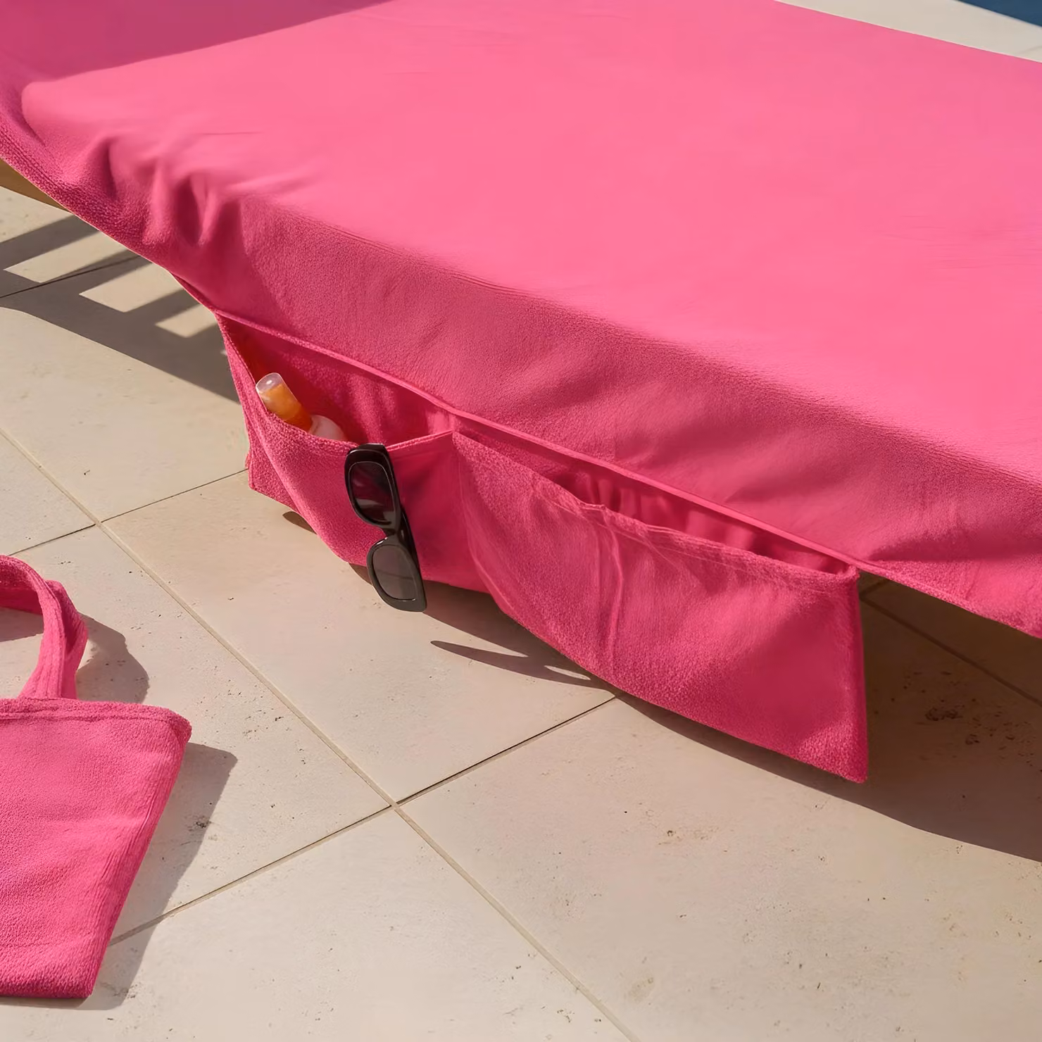 OHS Pink Microfibre Quick Dry Absorbent Beach Towel – 1
