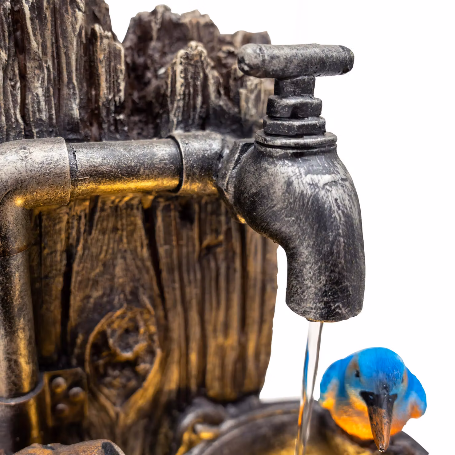 Monstershop Otter Oasis Electric Water Feature in Grey, Polyresin Tabletop Fountain, W/D/H: 38.5 x 30.0 x 62.0 cm – 8