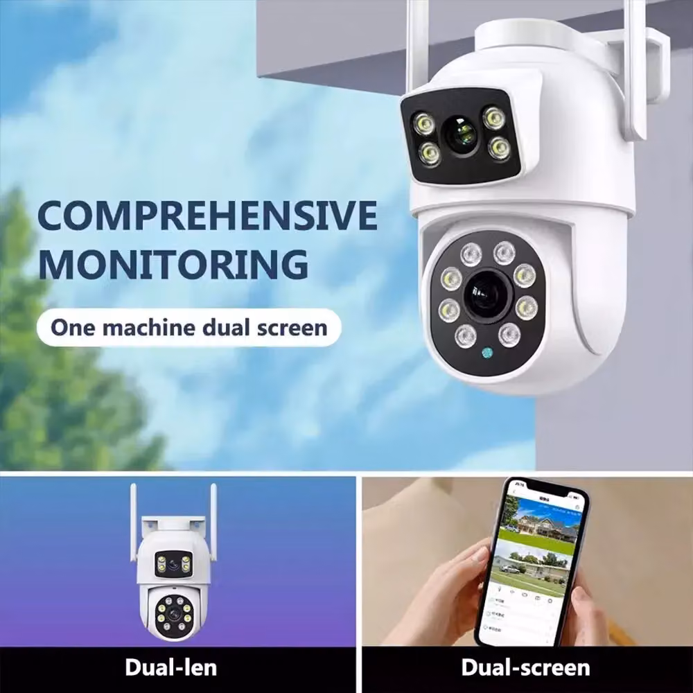 Hinsinc 8MP 4K Wireless IP Outdoor PTZ Smart Home Security CCTV Camera, White – 4