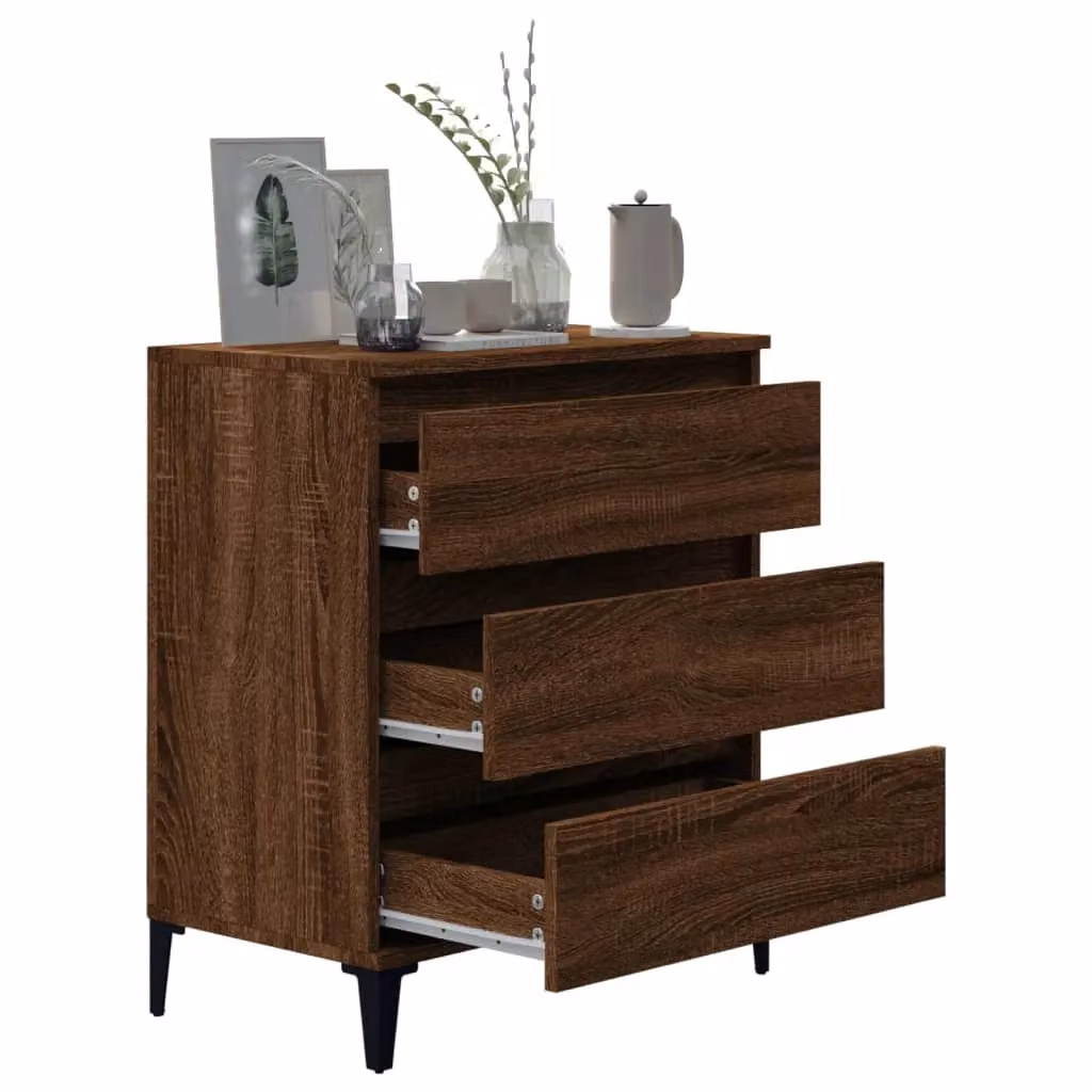 Berkfield Home Brown Oak Sideboard, W/D/H: 60 x 35 x 70 cm – 3