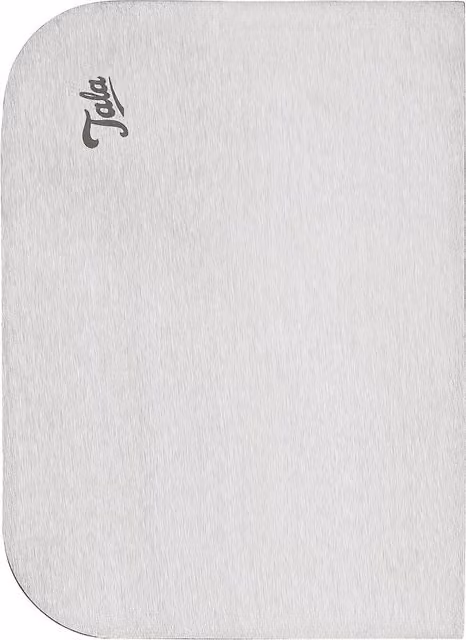 Tala Silver Stainless Steel Icing Scraper and Smoother, 12 cm Rectangular Metal Spatula for Cake Decorating