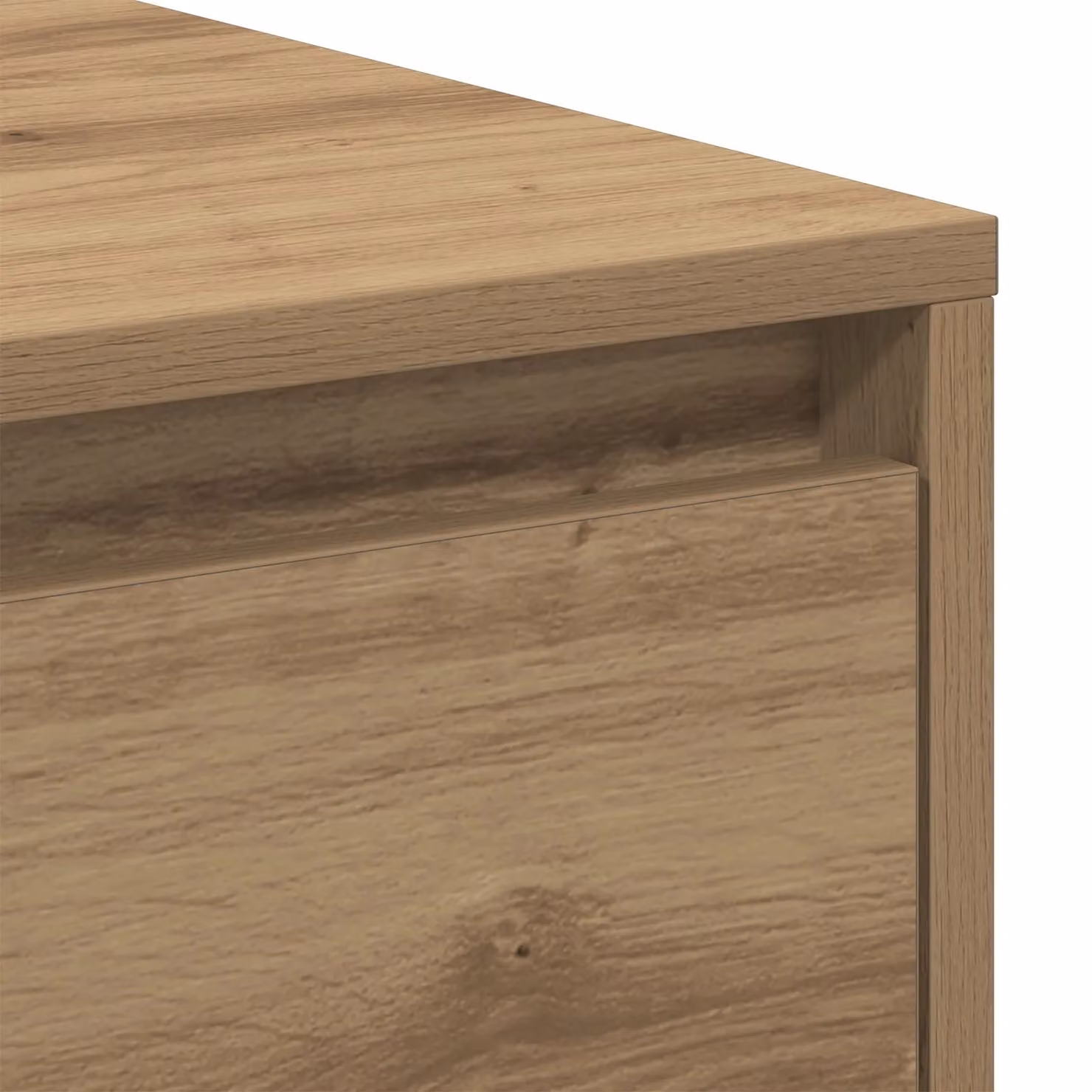Berkfield Home Artisan Oak Bedside Cabinet in Brown, W/D/H: 45 x 34 x 44.5 cm – 3