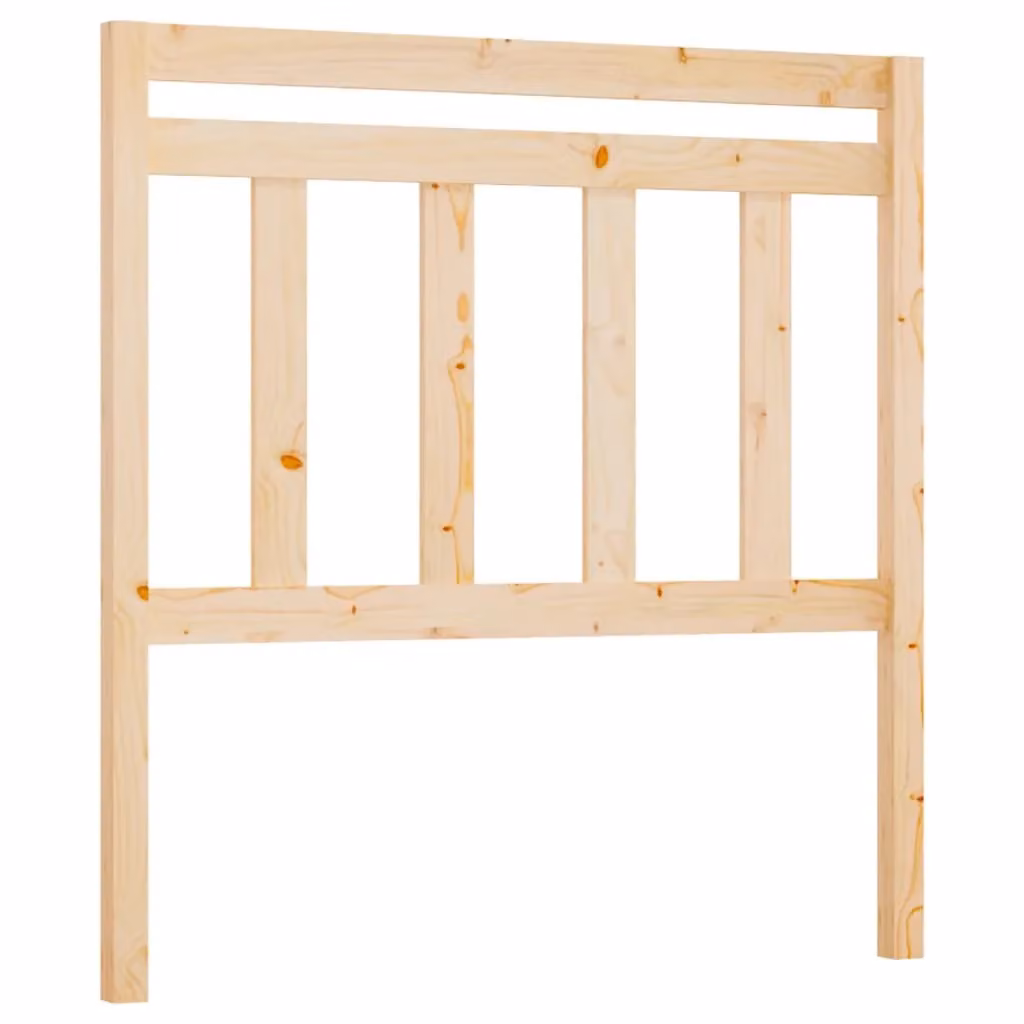 Berkfield Home Rustic Solid Wood Pine Bed Headboard, Brown, W: 106 cm, D: 4 cm, H: 100 cm – 2