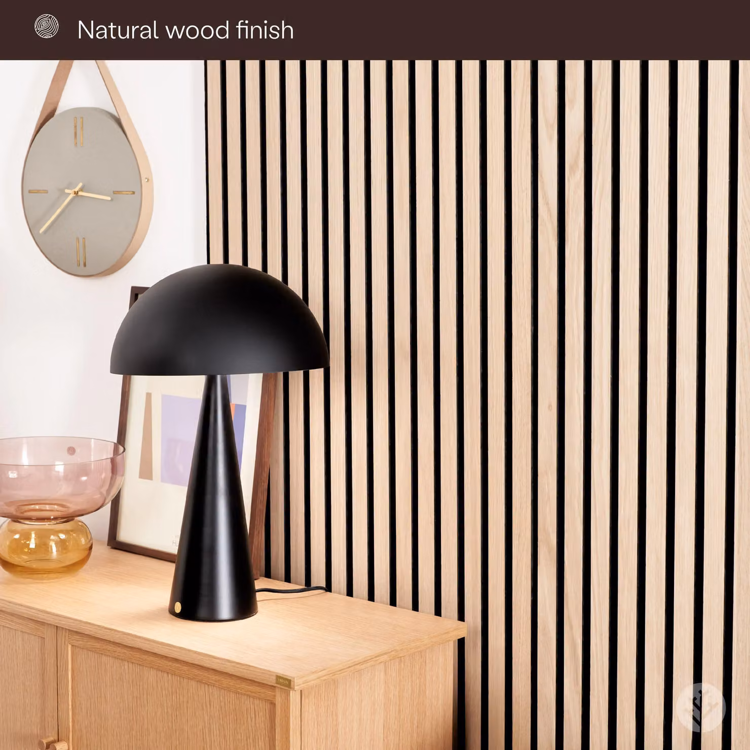 The Wood Veneer Hub Acupanel Acoustic Wood Slat Wall Panel in Light Oak, W/H: 60 x 240 cm – 4