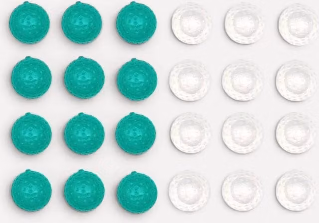 Kikkerland Reusable Golf Ball Ice Cubes 24-Piece Set in Multicolour