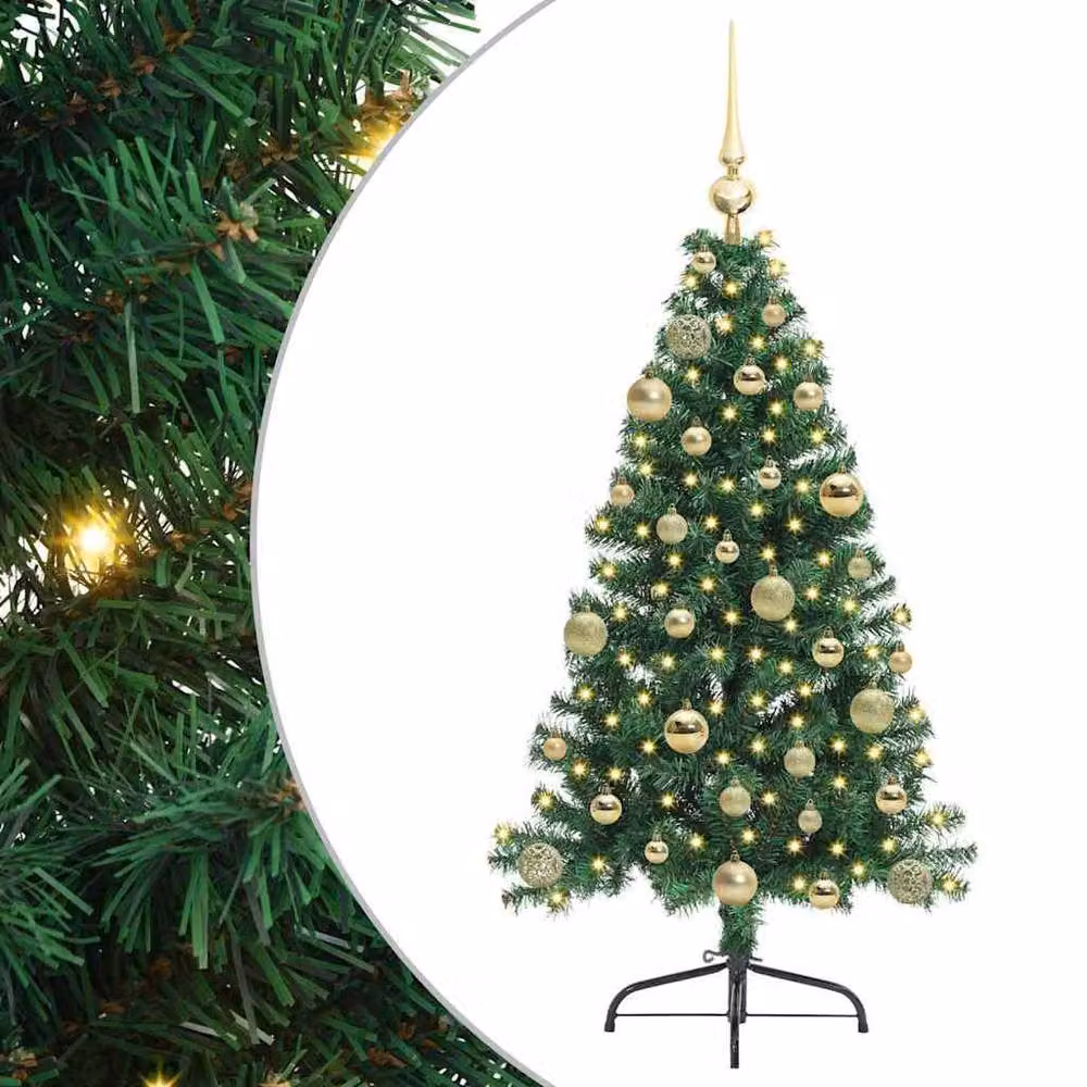 Berkfield Home Beautiful Pre-lit Artificial Christmas Tree, Green, Height: 120 cm – 3