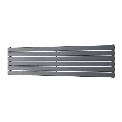 UK Radiators Typhoon Axis Anthracite Horizontal Designer Radiator, W: 160 cm, H: 40.8 cm – 2