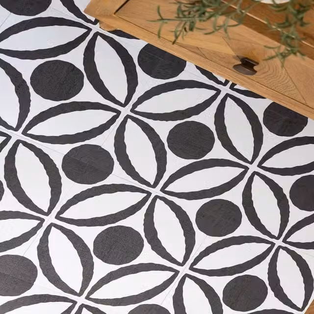 FloorPops Tory Self Adhesive Vinyl Floor Tiles, Multicolour, Pack of 10 (0.93sqm), W/D/H: 30.48 x 30.48 x 0.3048 cm – 1