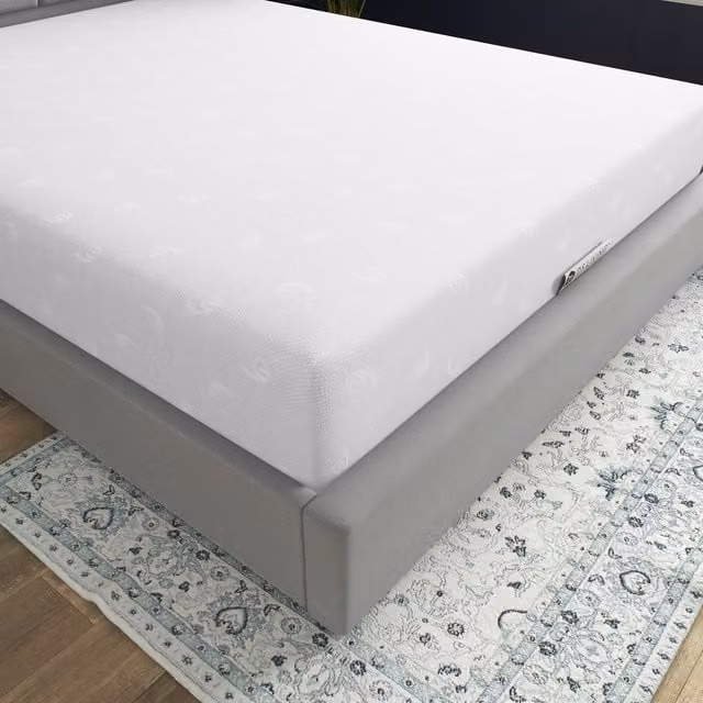 Pureflex Luxury Memory Foam Orthopaedic Mattress in White, W/D/H: 150 x 200 x 25.4 cm