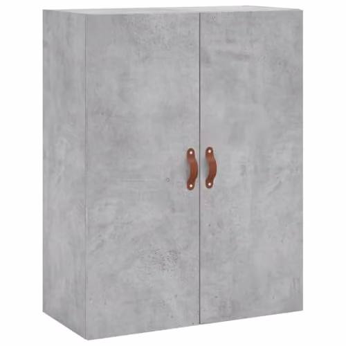 vidaXL Modern Wall Mounted Cabinet in Concrete Grey, W: 69.5 cm, D: 34 cm, H: 90 cm