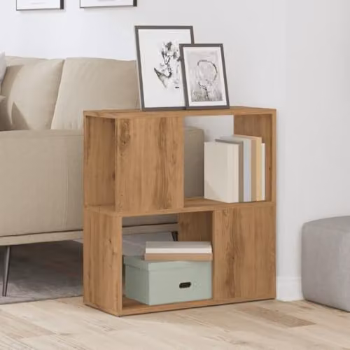 vidaXL Artisan Oak Book Cabinet in Brown, W/D/H: 60 x 24 x 63 cm – 2