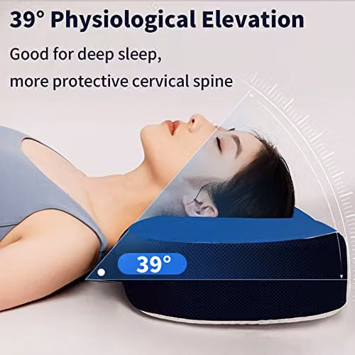 Xample Firm Memory Foam Orthopaedic Contour Pillow for Side and Back Sleepers in White – 4